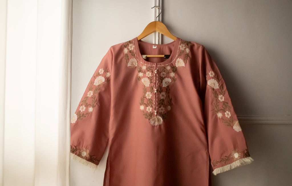 Pech Pink Kurti Code 163